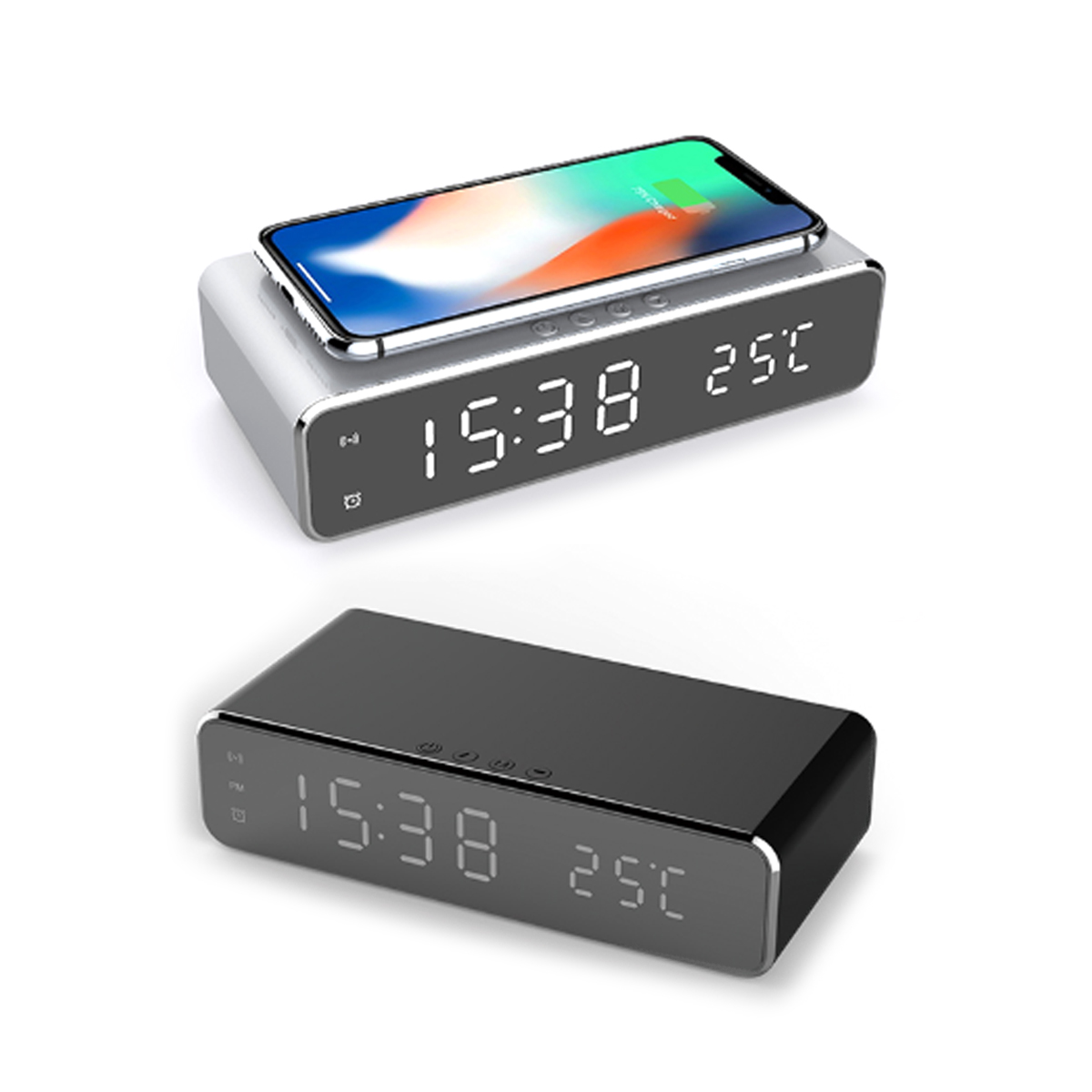 Wireless Charging Pad with Digital Clock